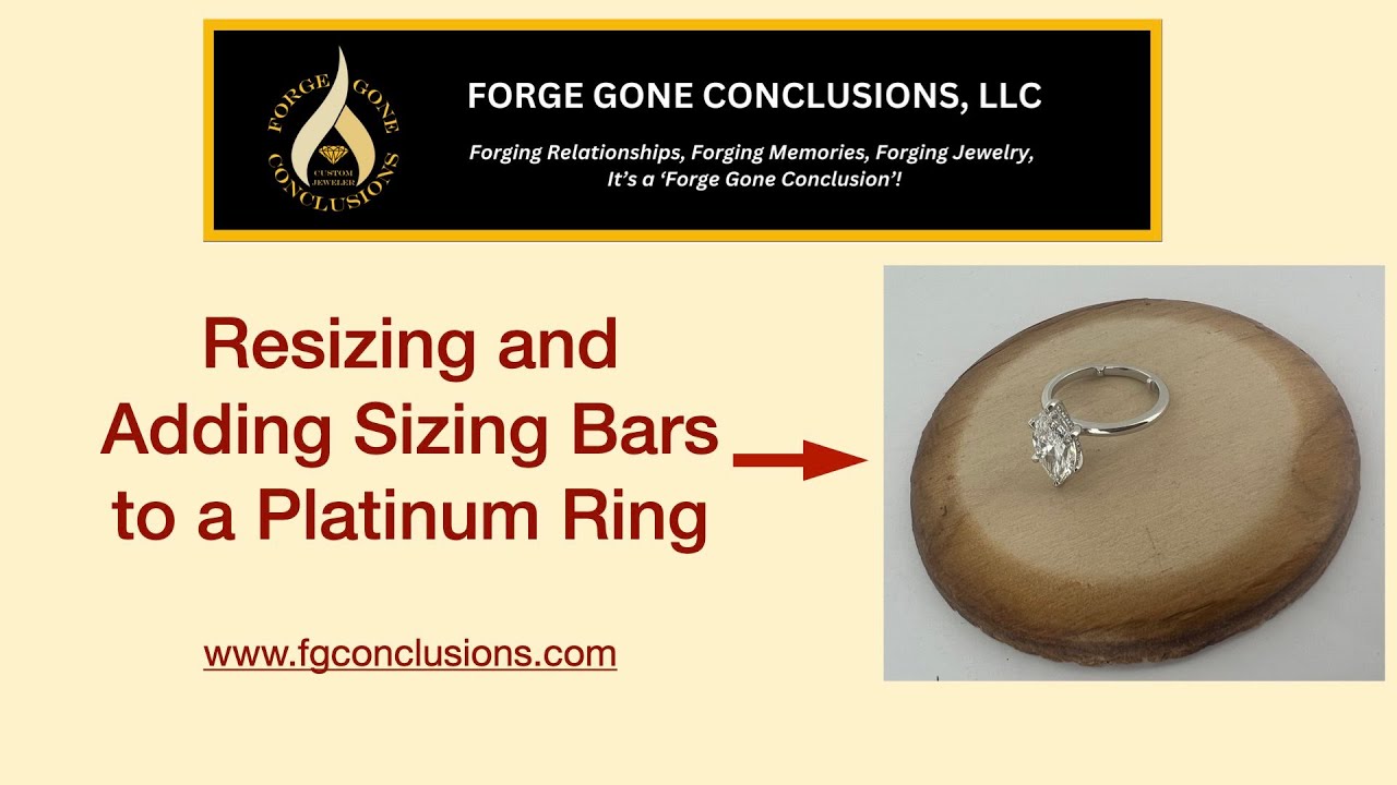 Resizing and Adding Sizing Bars to a Platinum Ring