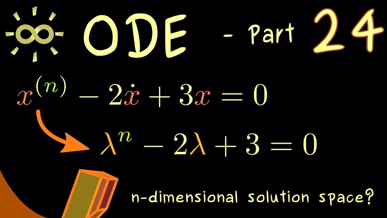 Ordinary Differential Equations 24 | Characteristic Polynomial [dark version]