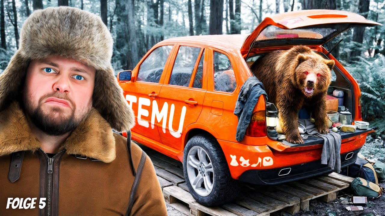 96 Stunden überleben im Fake-BMW von TEMU | in Polens Wildnis