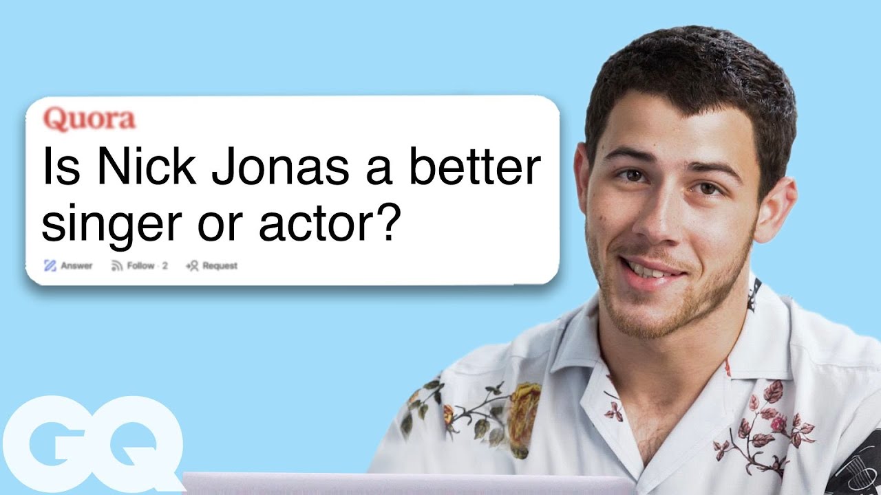 Nick Jonas Replies to Fans on the Internet | Actually Me | GQ