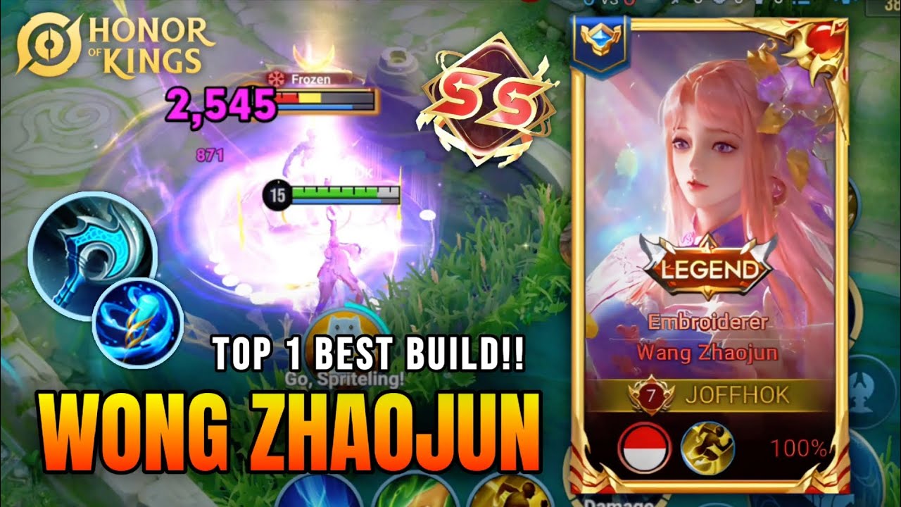 СМЕРТЕЛЬНАЯ ЗАМОРОЗКА!! Лучший игрок средней линии от Ван Чжаоцзюня — топ-1 лучших сборок в Honor...