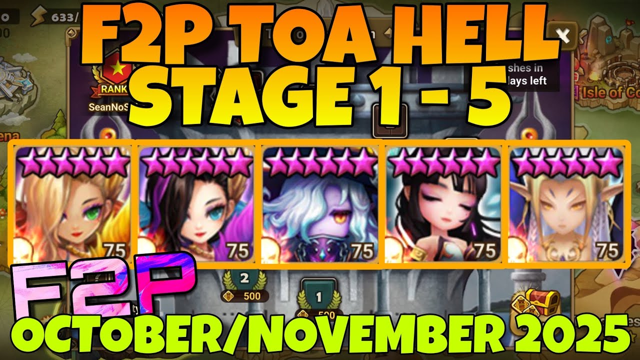 F2P TOA HELL 1 2 3 4 5 (SEARA GIANA KIKI DONGBAEK PSAMATHE) ОКТЯБРЬ НОЯБРЬ 2025 ГОДА ВОЙНА ПРИЗЫВ...