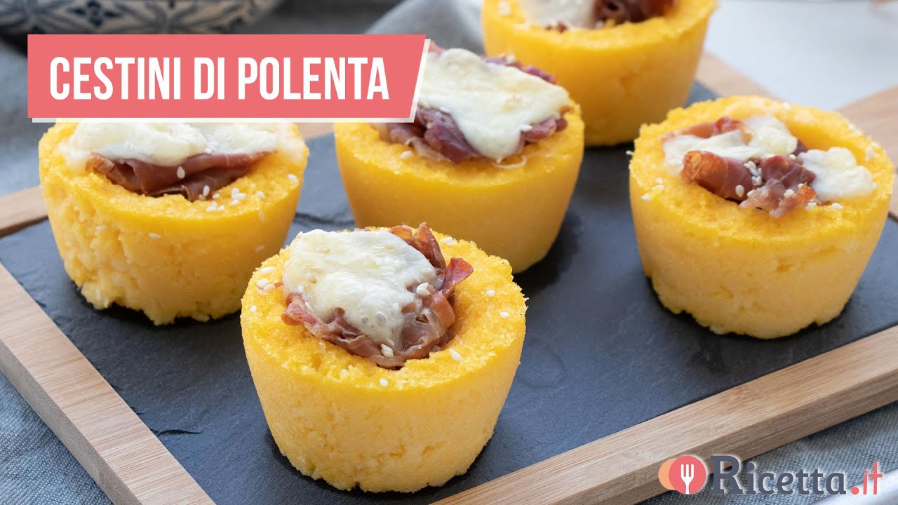 CESTINI DI POLENTA (un antipasto super!) - Ricetta.it