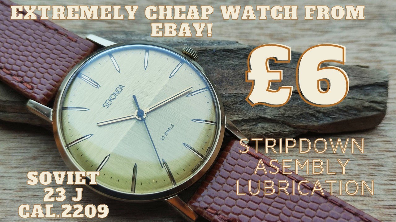 USSR  Sekonda 23j    Soviet union Vintage 70s mesn watch Extremely cheap &pound;6   Full service
