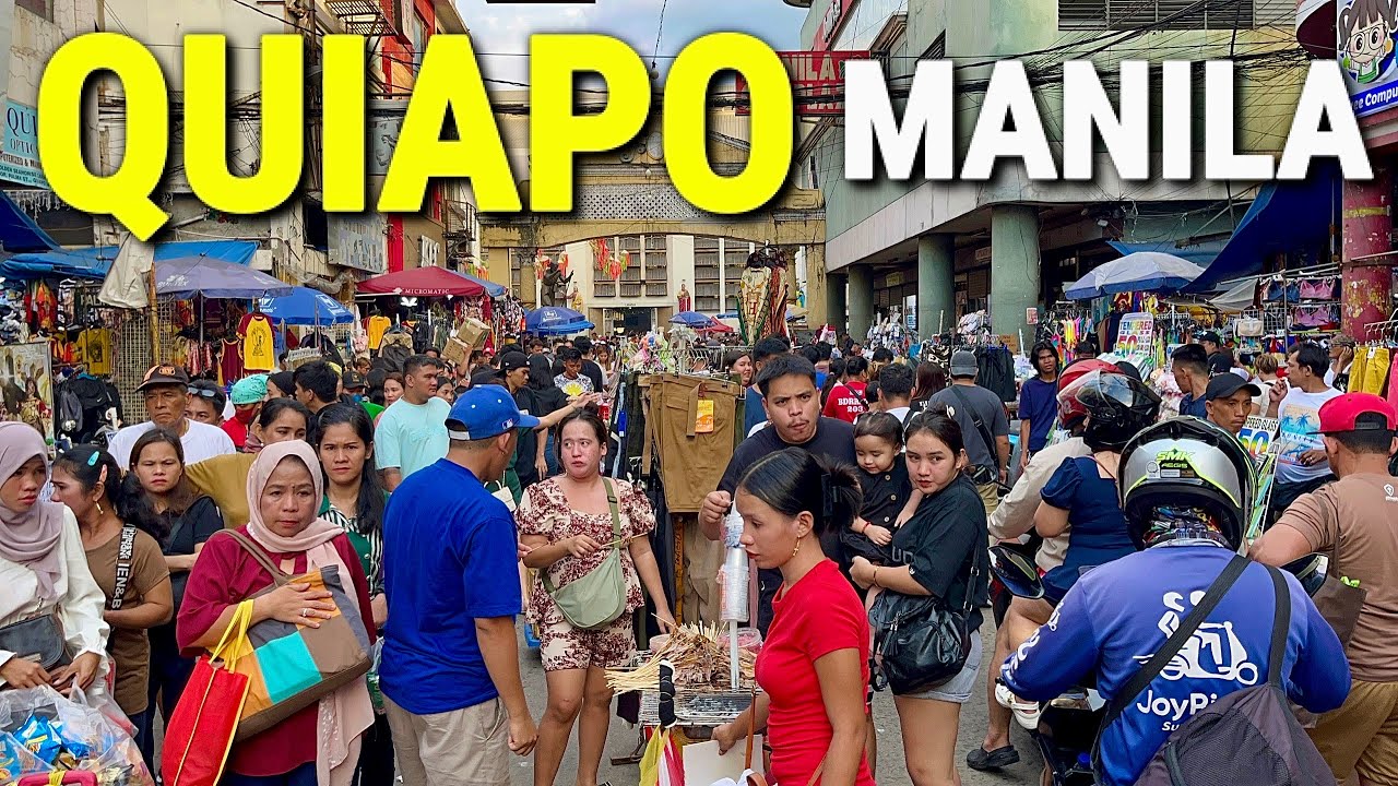 Philippines! QUIAPO MANILA in 2025 | A Tour of the Downtown Streets and Famous Market!