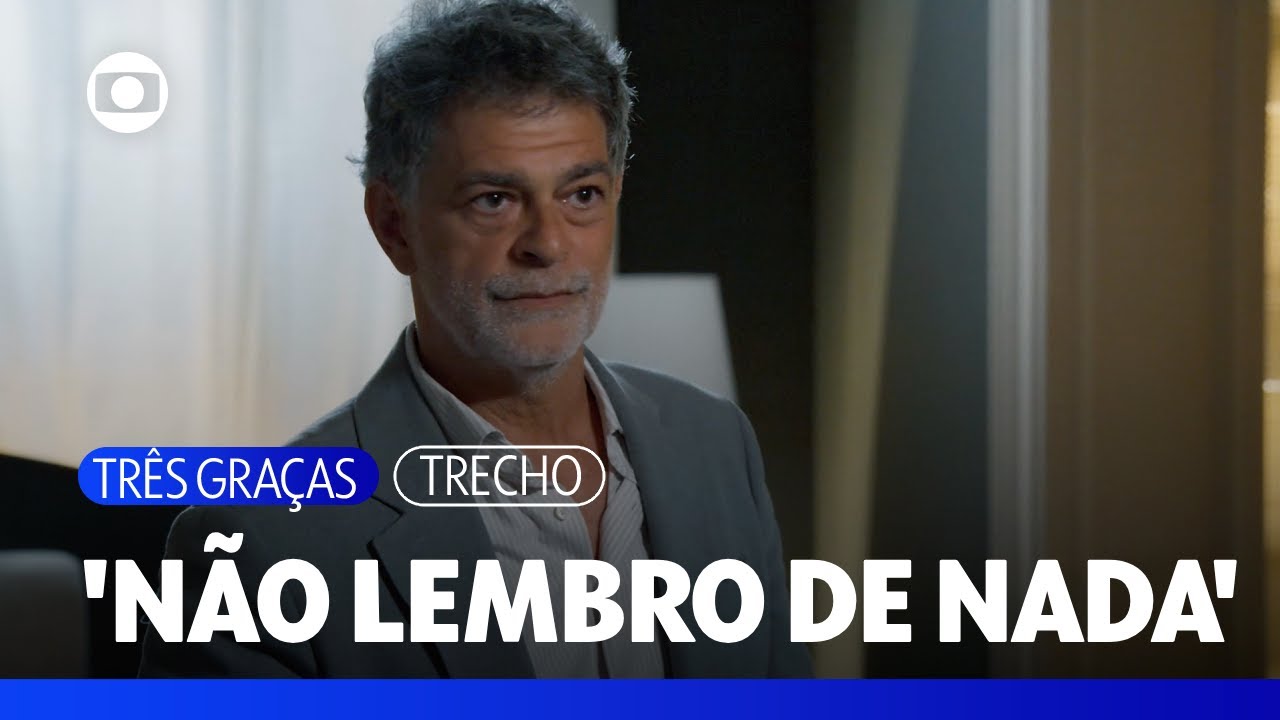 Rogério diz não se lembrar de nada dos dias que antecederam o acidente | Três Graças | TV Globo