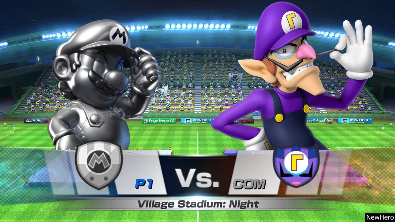 Mario Sports Superstars - Metal Mario/Luigi Vs. Waluigi/Birdo