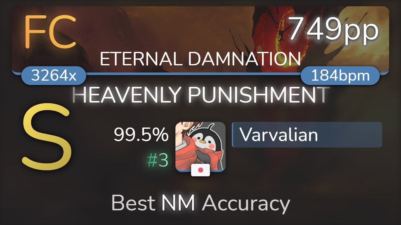 Varvalian | GALNERYUS - HEAVENLY PUNISHMENT [ETERNAL DAMNATION] 99.5% {#3 749pp FC} - osu!
