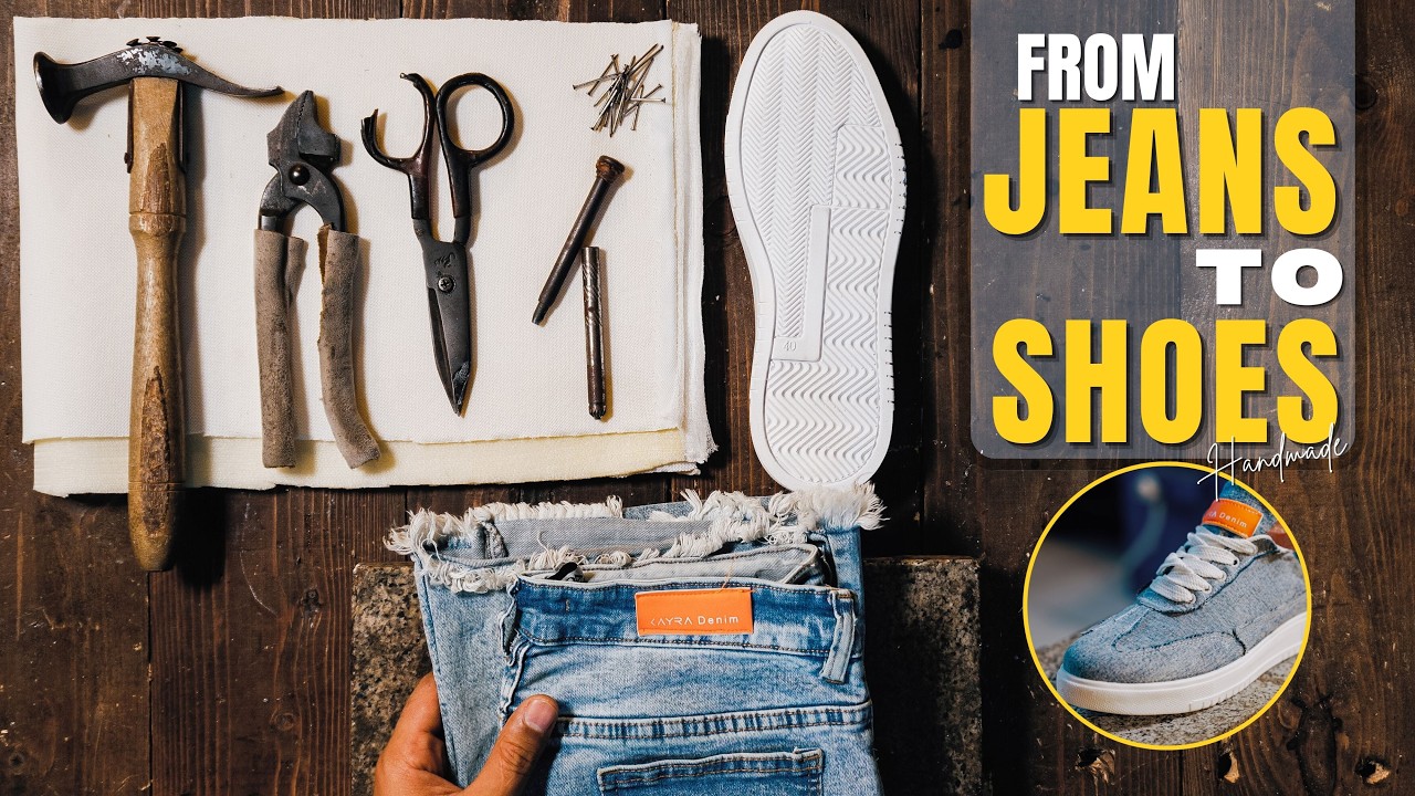 I Made SHOES From JEANS! 👟👖