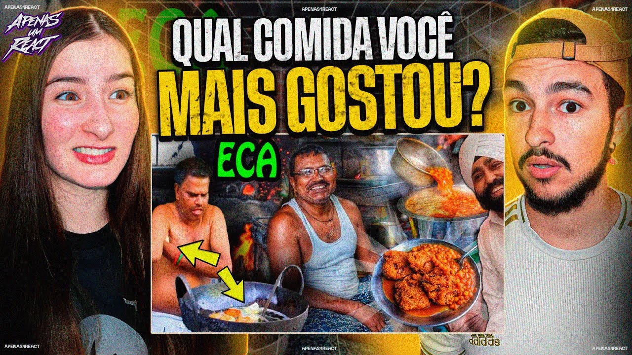 Apenas um react | As Comidas de Rua mais Nojentas da India. Você comeria isso? | Fala de Tudo