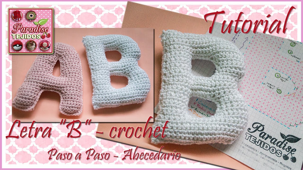 Crochet letra B - abecedario a crochet