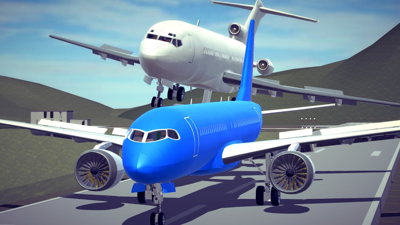 Airport Accidents, Helicopter Crashes & Airstrike Combat #5 | Besiege