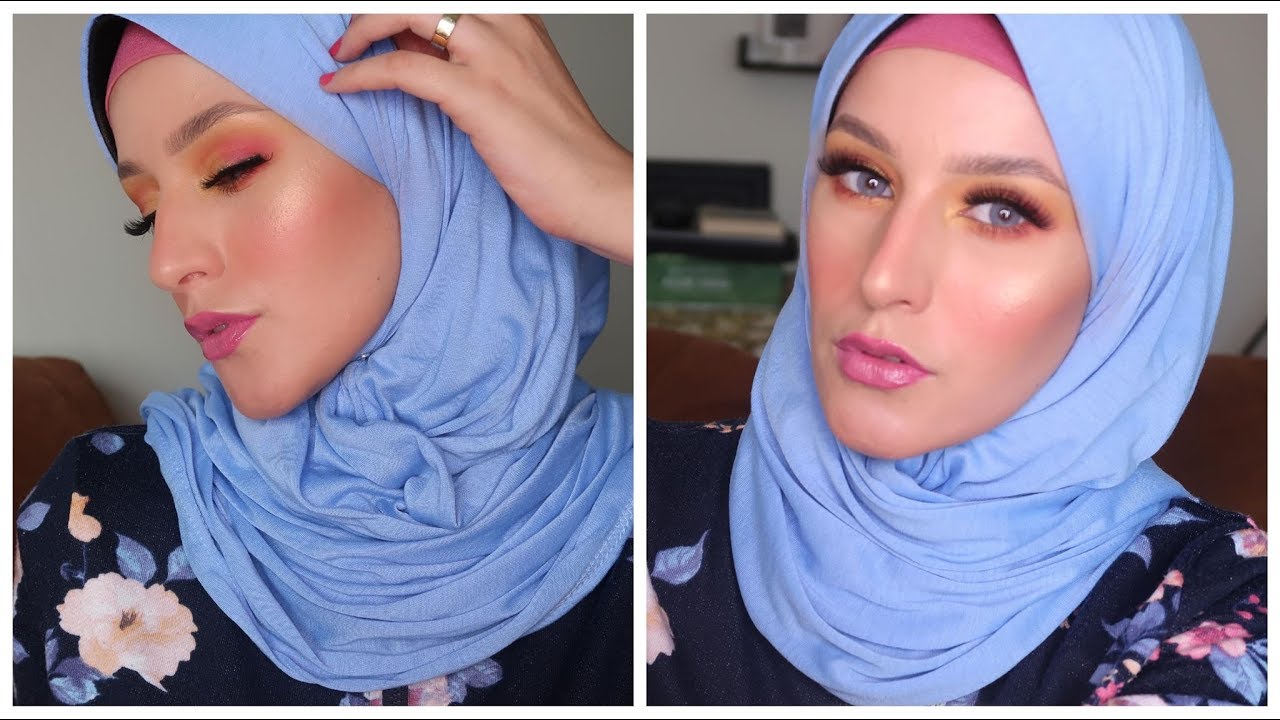 مكياج صيفى ..بشرة صحية.... بالاصفر والفوشيا...سهل جداا
