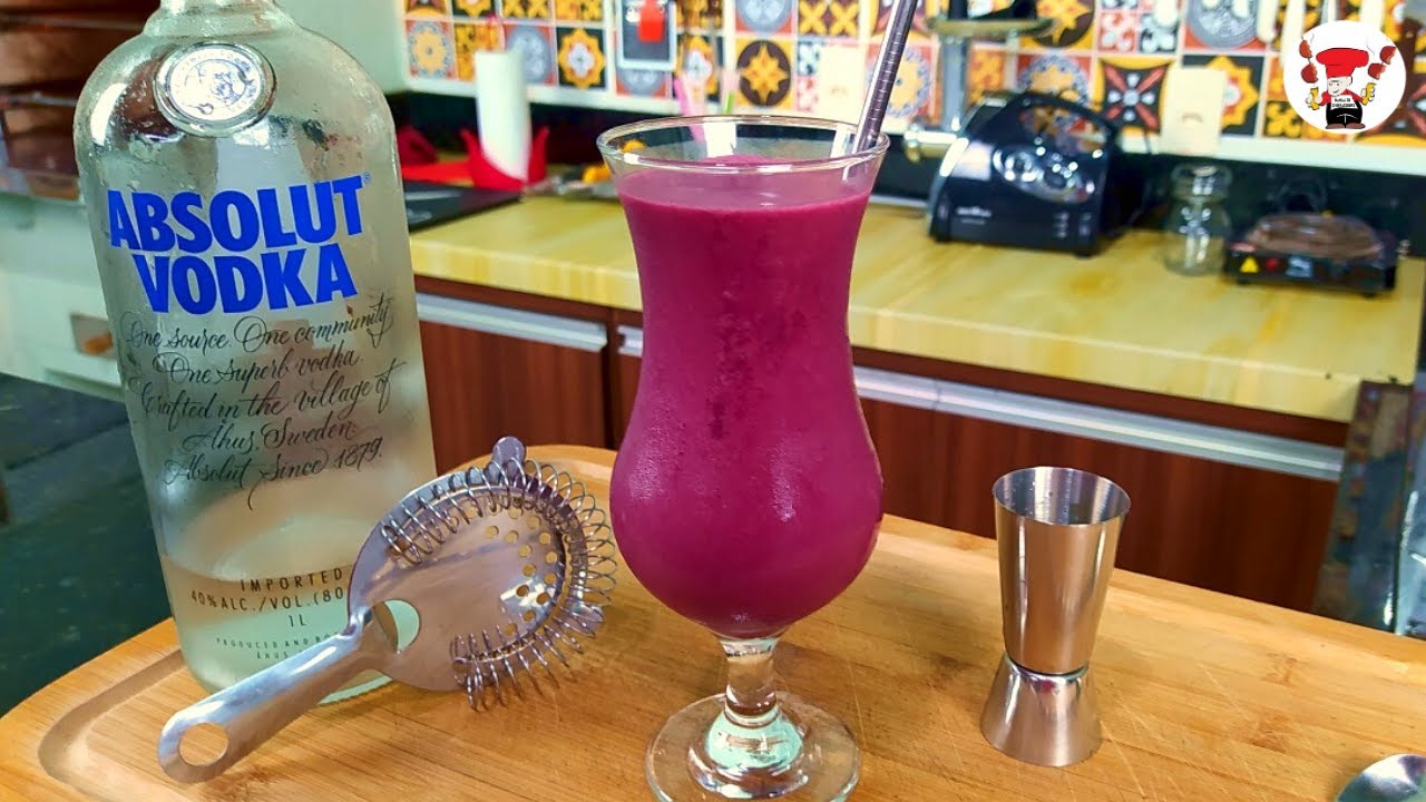 Como Fazer Drink Vodka Açaí Leite Condensado Perfeito para Bar Restaurante