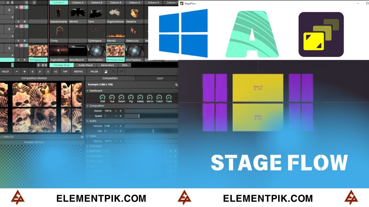 StageFlow Resolume Arena Windows[ElementPik.com]