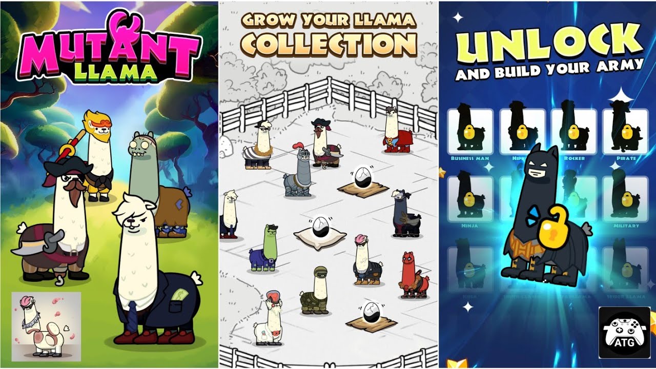 Mutant Llama: IDLE Breed Games (ATG) Android, iOS Gameplay #onepluspad