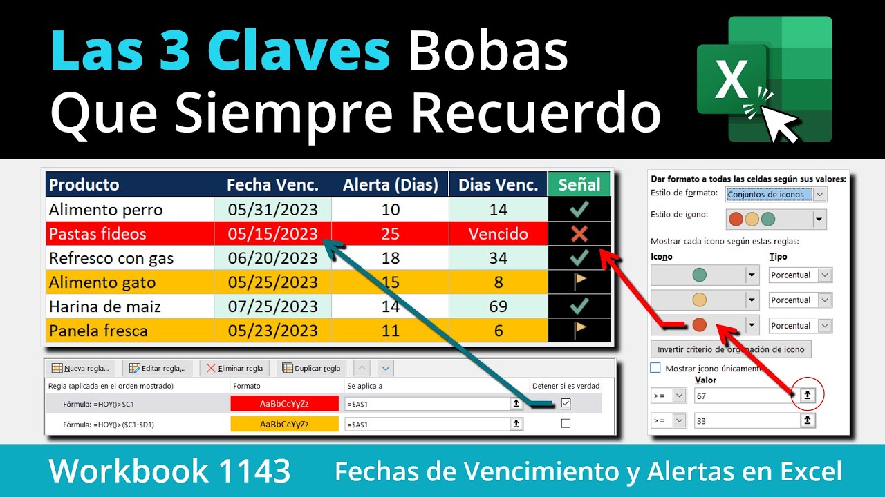 Las Tres Claves que NO FALLAN al Calcular Fechas de Vencimiento y Alertas en Excel
