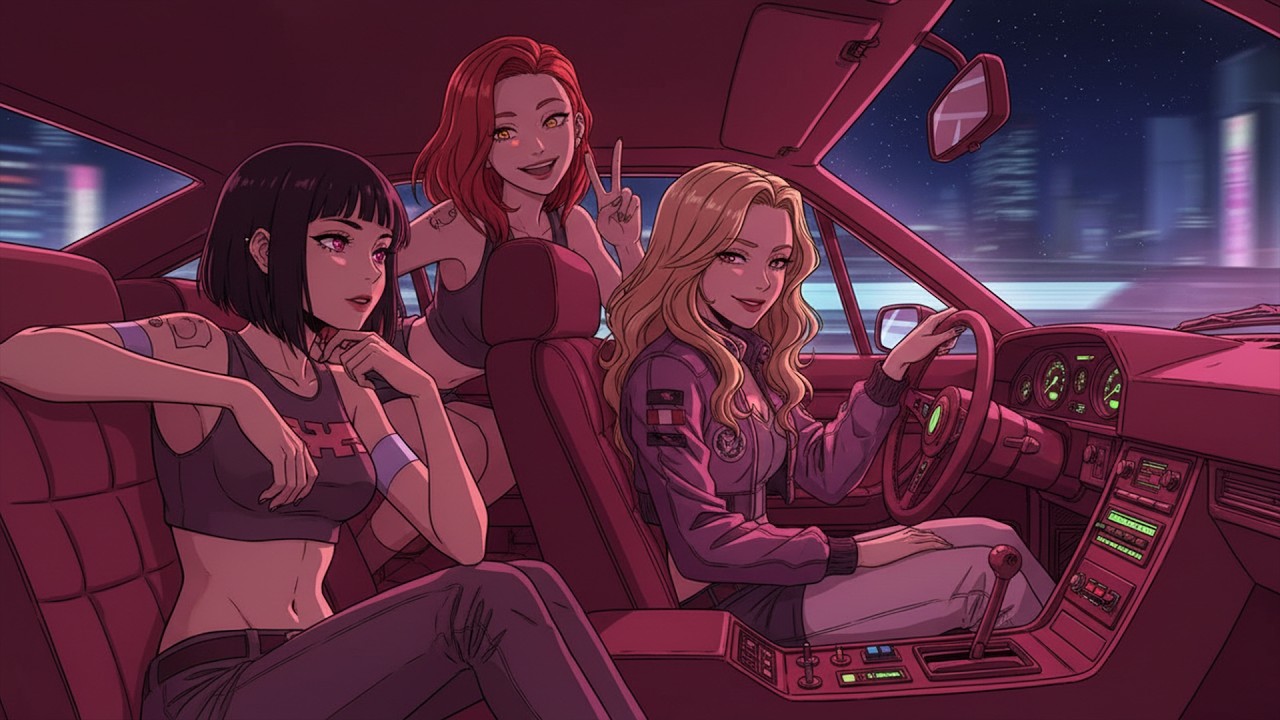 𝗣𝗢𝗩: 𝗗𝗥𝗜𝗩𝗜𝗡𝗚 𝗬𝗢𝗨𝗥 𝗗𝗥𝗘𝗔𝗠 𝗖𝗔𝗥 𝗜𝗡 𝟭𝟵𝟵𝟰 🏎️ Midnight Synthwave, Vaporwave, Retrowave, Cyberpunk Playlist