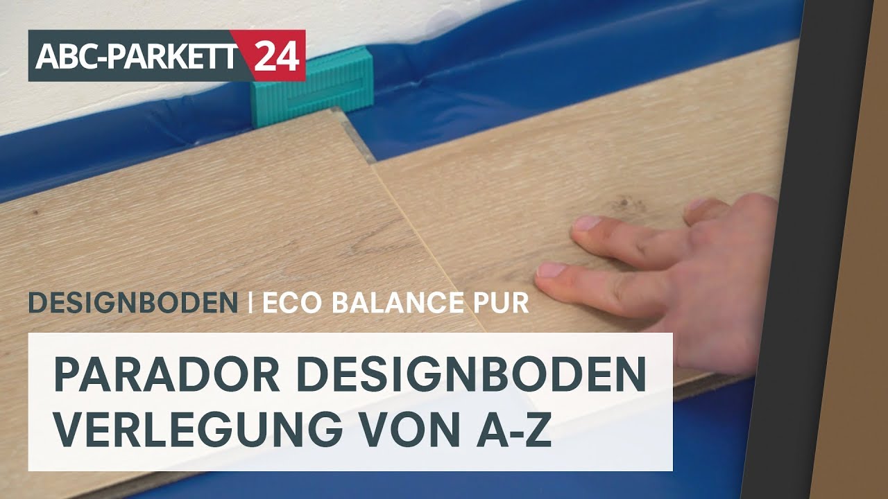 PARADOR Eco Balance PUR Designboden selber verlegen