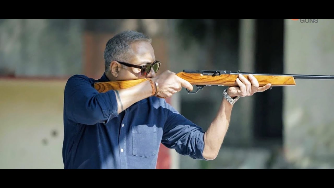 Rapid firing the Corbett 22 from Geam Guns - India's first semi-automatic .22 rifle.