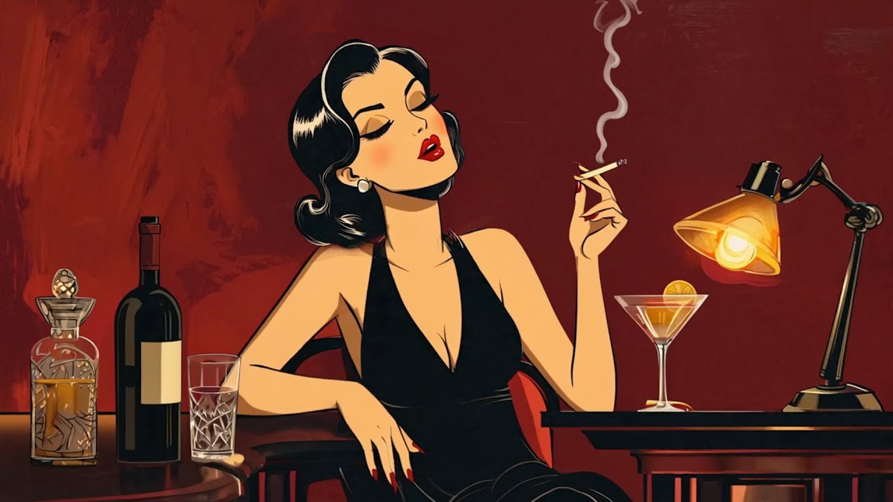 Vintage Jazz Bar Nostalgia - 1940's Retro Jazz Vibes