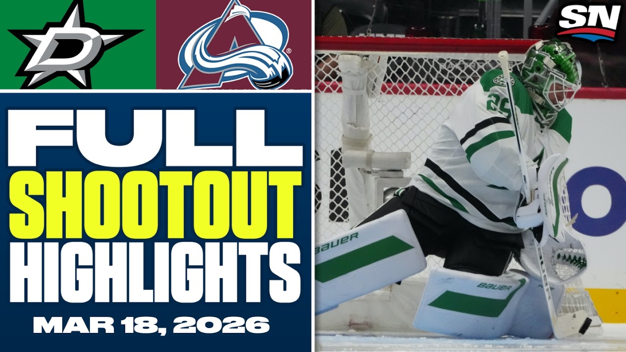 Dallas Stars at Colorado Avalanche | FULL Shootout Highlights - March 18, 2026