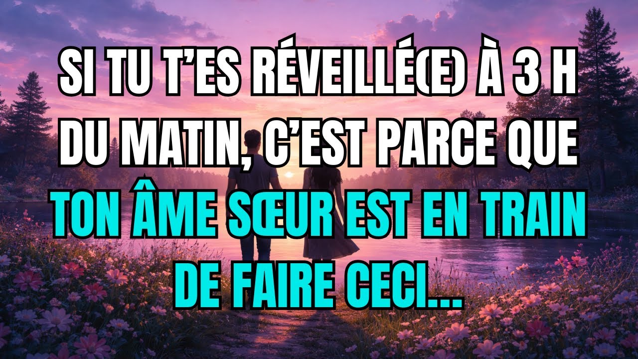 Les anges disent que Si tu t’es réveillé(e) à 3 h du matin, c’est parce que ton âme sœur est en...