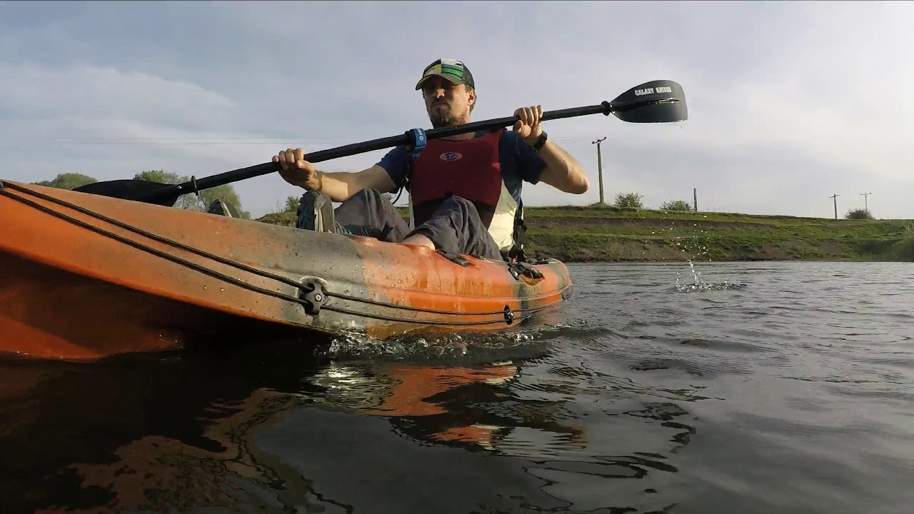 testing the Cruz Pro Angler kayak from Galaxy Kayaks