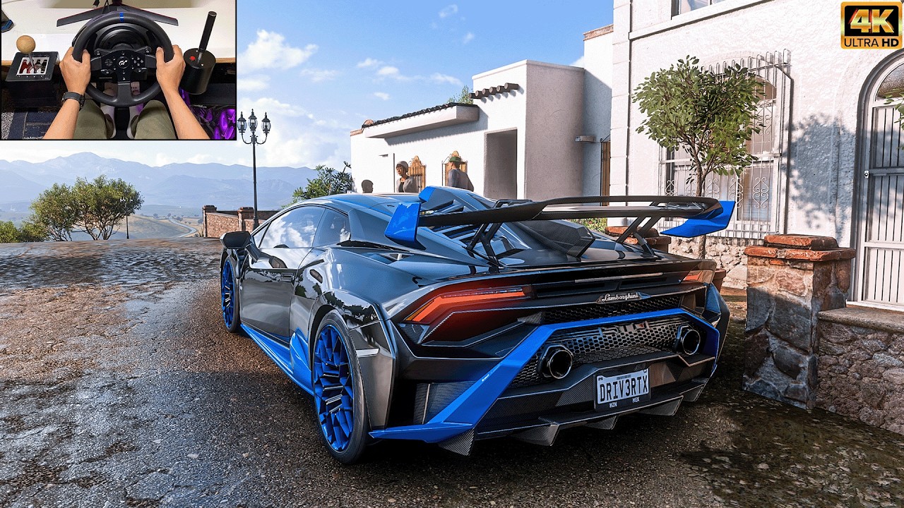 Lamborghini Huracan STO Forza Horizon 5 | Thrustmaster T300 RS