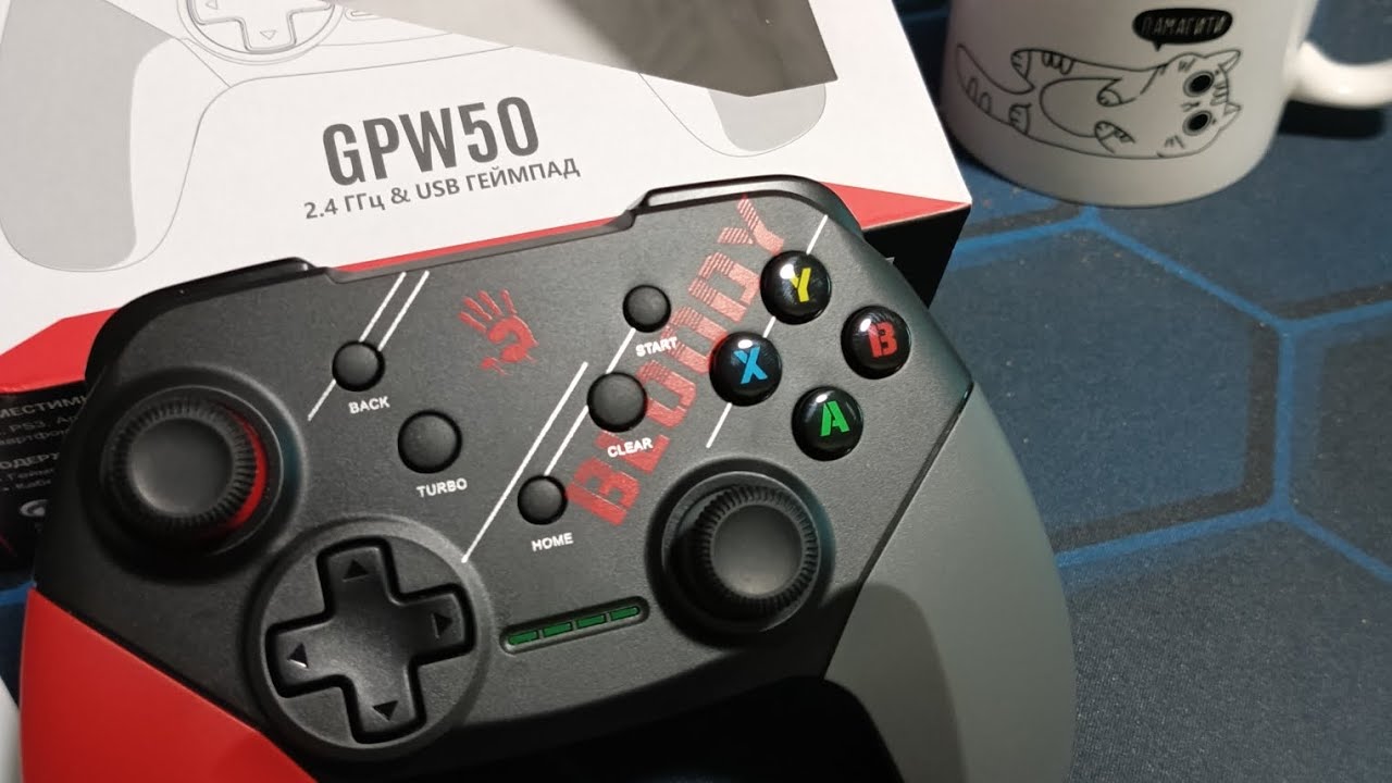 Распаковка геймпада Bloody GPW50