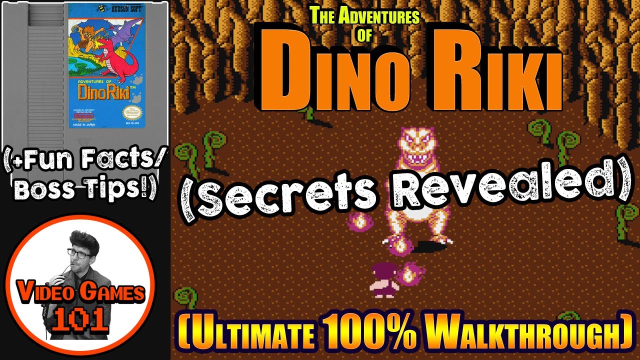 Dino Riki NES Walkthrough | 100% Guide | Video Games 101