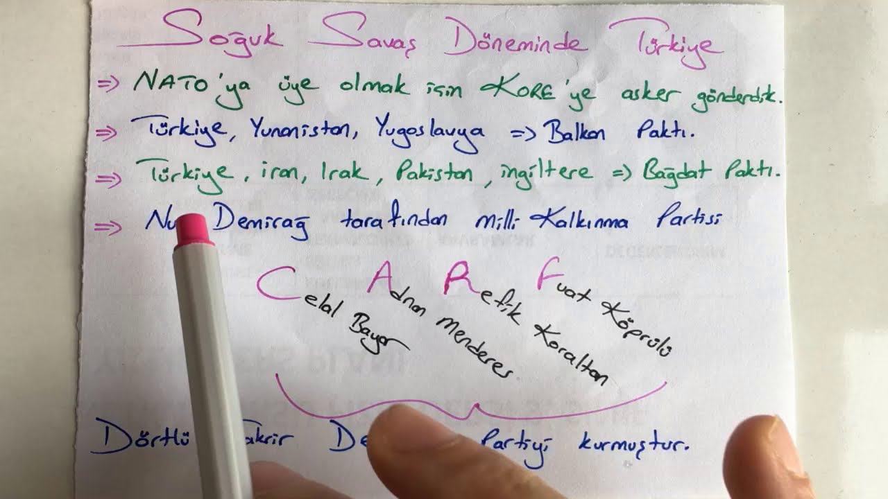 29) Soğuk Savaş Dönemi | Çağdaş Türk ve Dünya Tarihi 2024