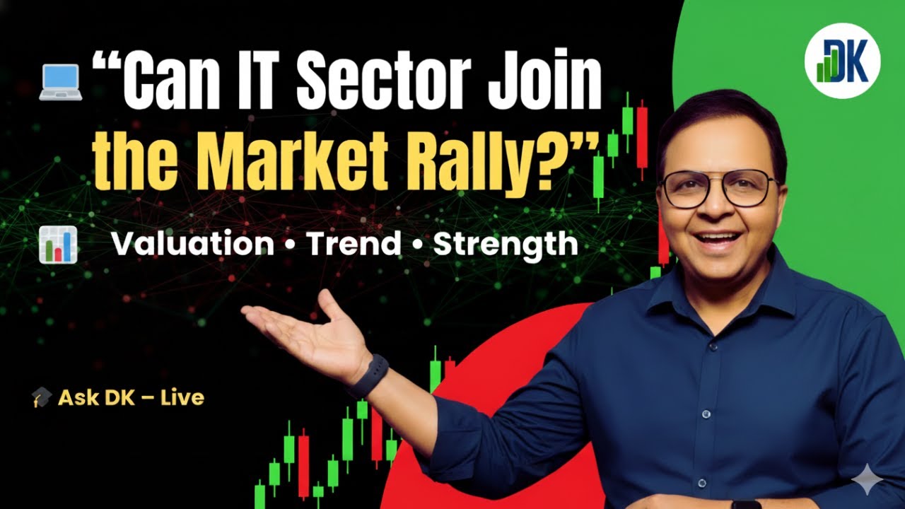 💻 IT Earnings Kick-Off: TCS Market Signal? | Nifty IT Valuation + Charts | DK Sinha LIVE