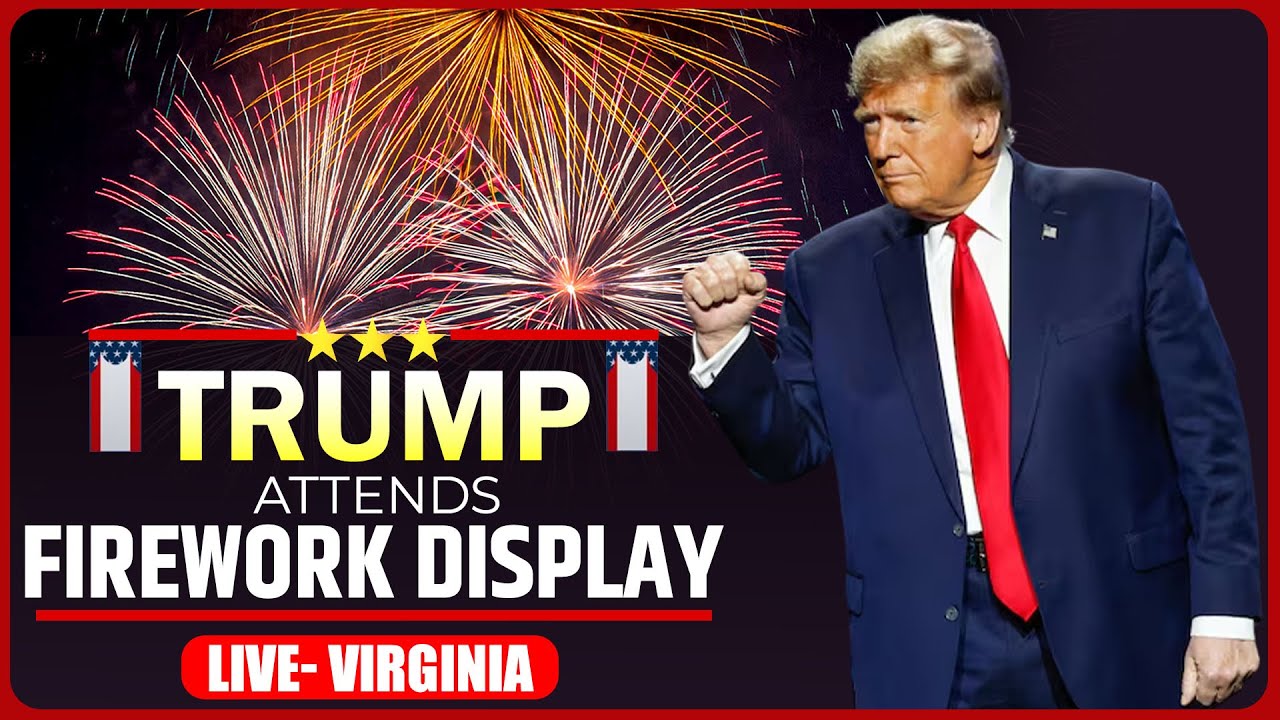 LIVE: Fireworks over the DC night sky as Donald Trump arrives ahead of his Inauguration Ceremony |US