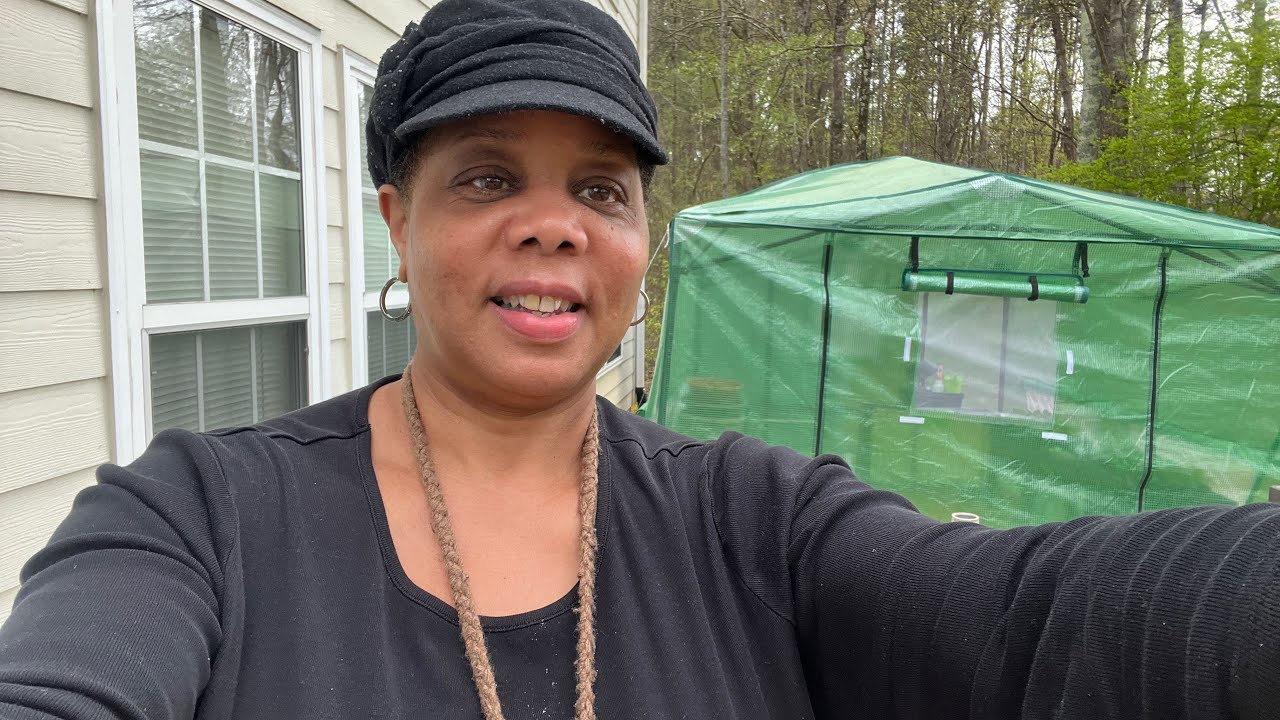 Tour Of My New Pop up Canopy Greenhouse. Birthday Gift From Hubby. Product Review - Day 1 Bday vlog