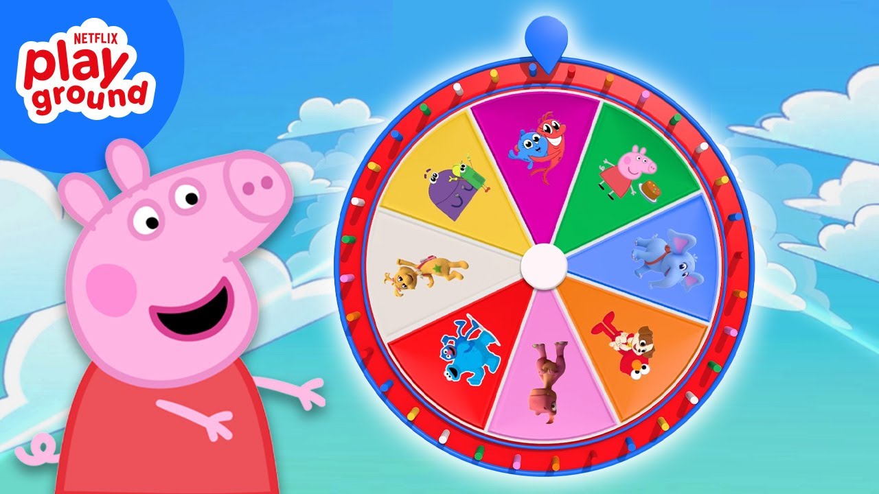 Mystery Wheel of Games | Playtime with Peppa Pig, Bad Dinosaurs & MORE | Netflix Playground
