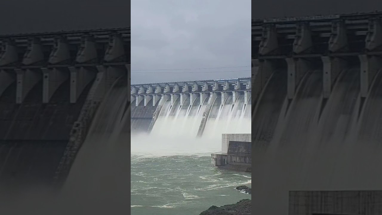 Sardar Sarovar Dam Gate Open / Narmada River / Flood / Rain Water / #sardarsarovar #shorts