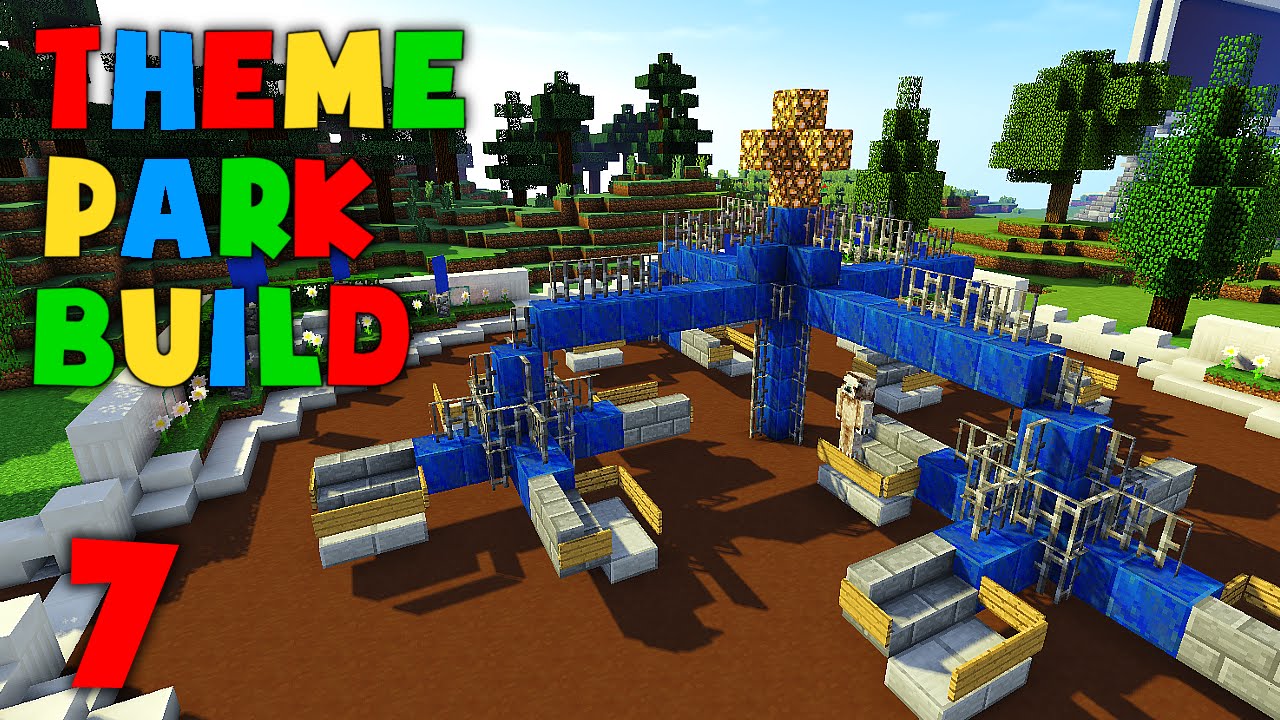 Minecraft Theme Park Build - Part 7 - Merry Mixer