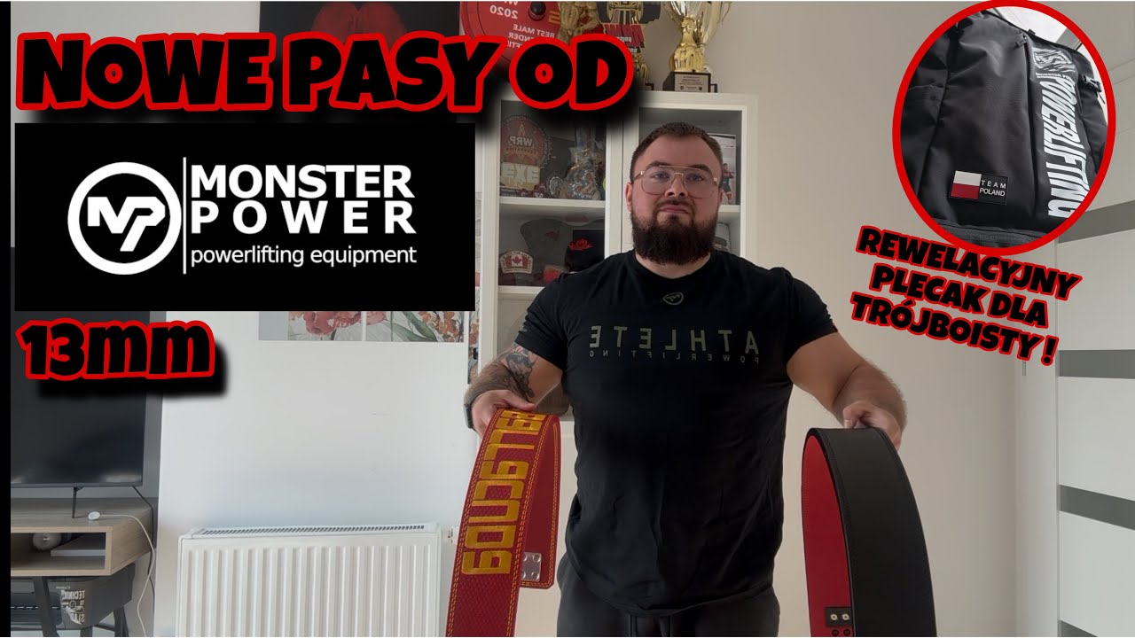 Nowe Pasy Barracuda 13mm Od MonsterPower! +Bonus IDEALNY PLECAK DLA TRÓJBOISTY