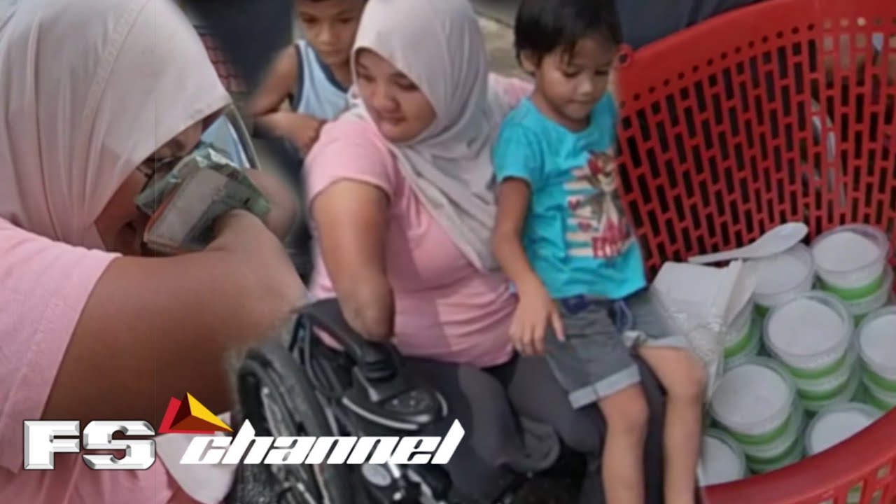 OKU Tangan Kaki (Ibu Tunggal) Bawa Anak Berniaga