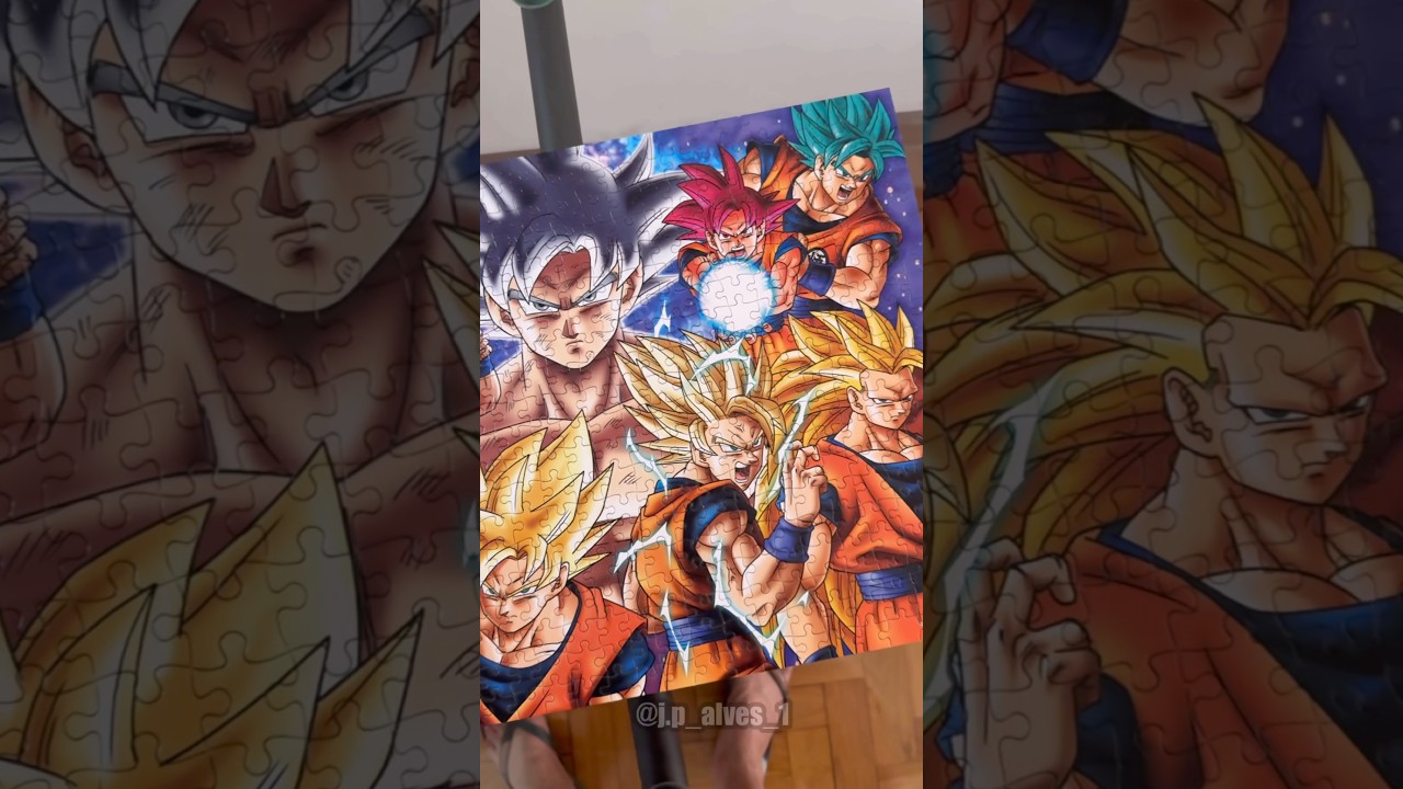 Puzzle 🧩: All of Goku&rsquo;s Transformations - 500 Pieces 😱 #dragonball #puzzle #shorts #goku #anime