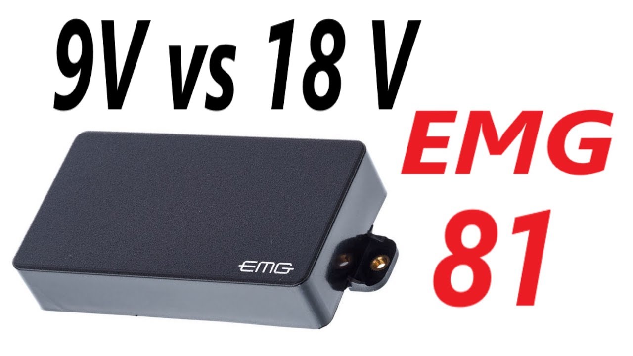 Dean Vendetta EMG 81 - 9V vs 18V is there any kind of a difference ??? - Another Guitar Channel