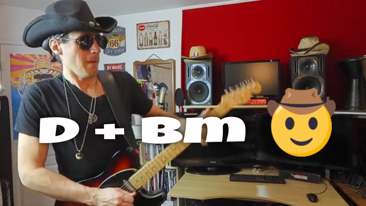 🤠 Improvisation pédagogique pour vous aider à jouer en Ré Majeur et Si Mineur pentatonique. #Guitare