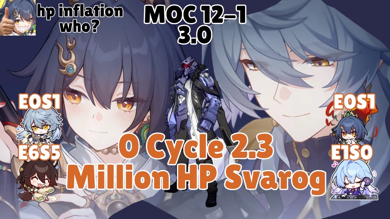 E0S1 Yunli + Sunday 0 Cycle New 2.3 Million HP Svarog | MoC 12 Node 1 2.7/3.0