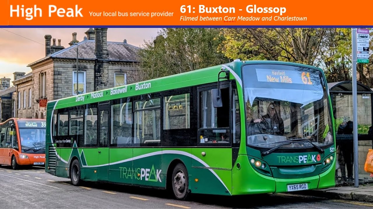 Transpeak reaches Glossop! High Peak 61 service between Carr Meadow and Charlestown