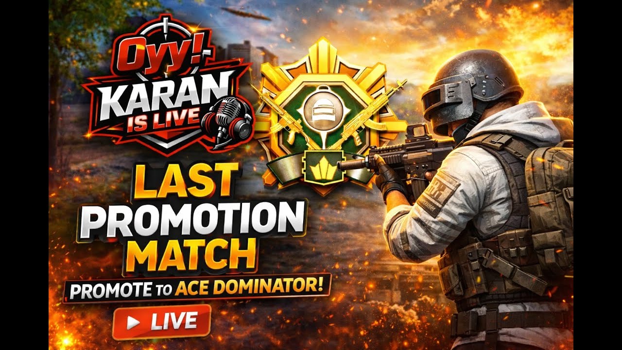 🔴 LAST MATCH for ACE DOMINATOR 😱 | Can I Finally Reach Dominator? | BGMI LIVE