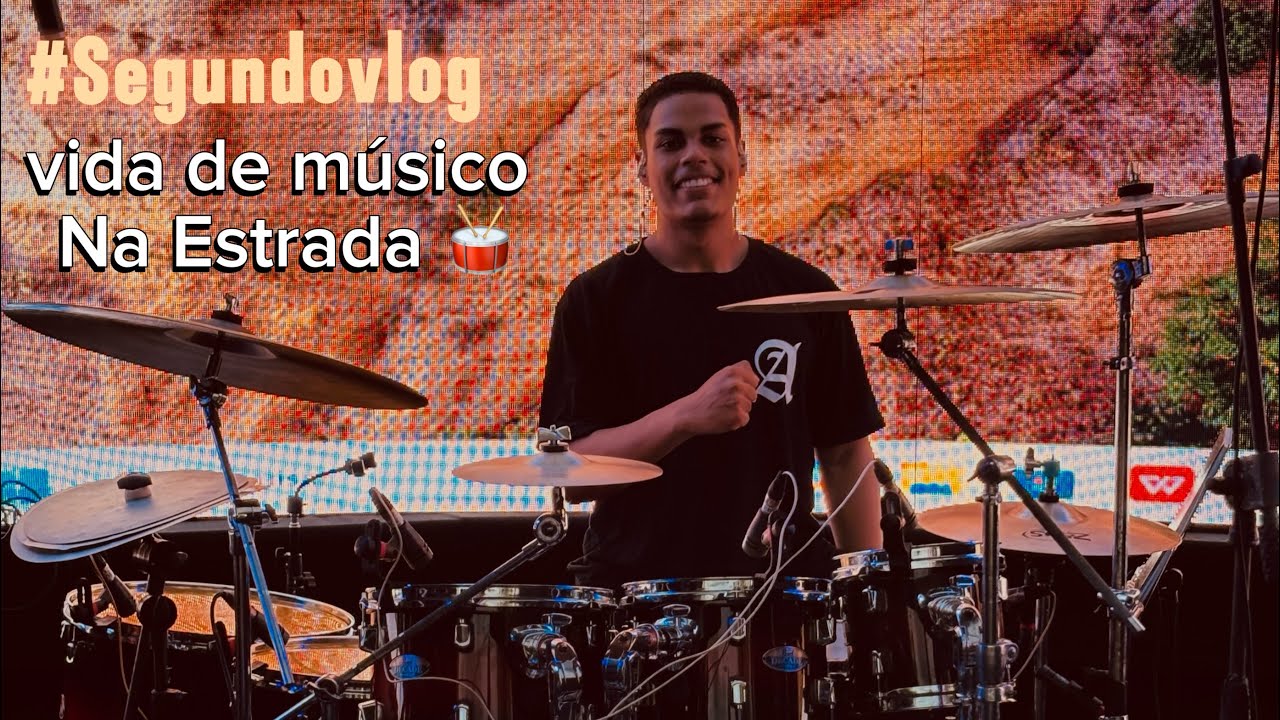 Segundo vlog / Músico baterista na estrada 🛣️🤪#baterista #bandagospel#musicos 