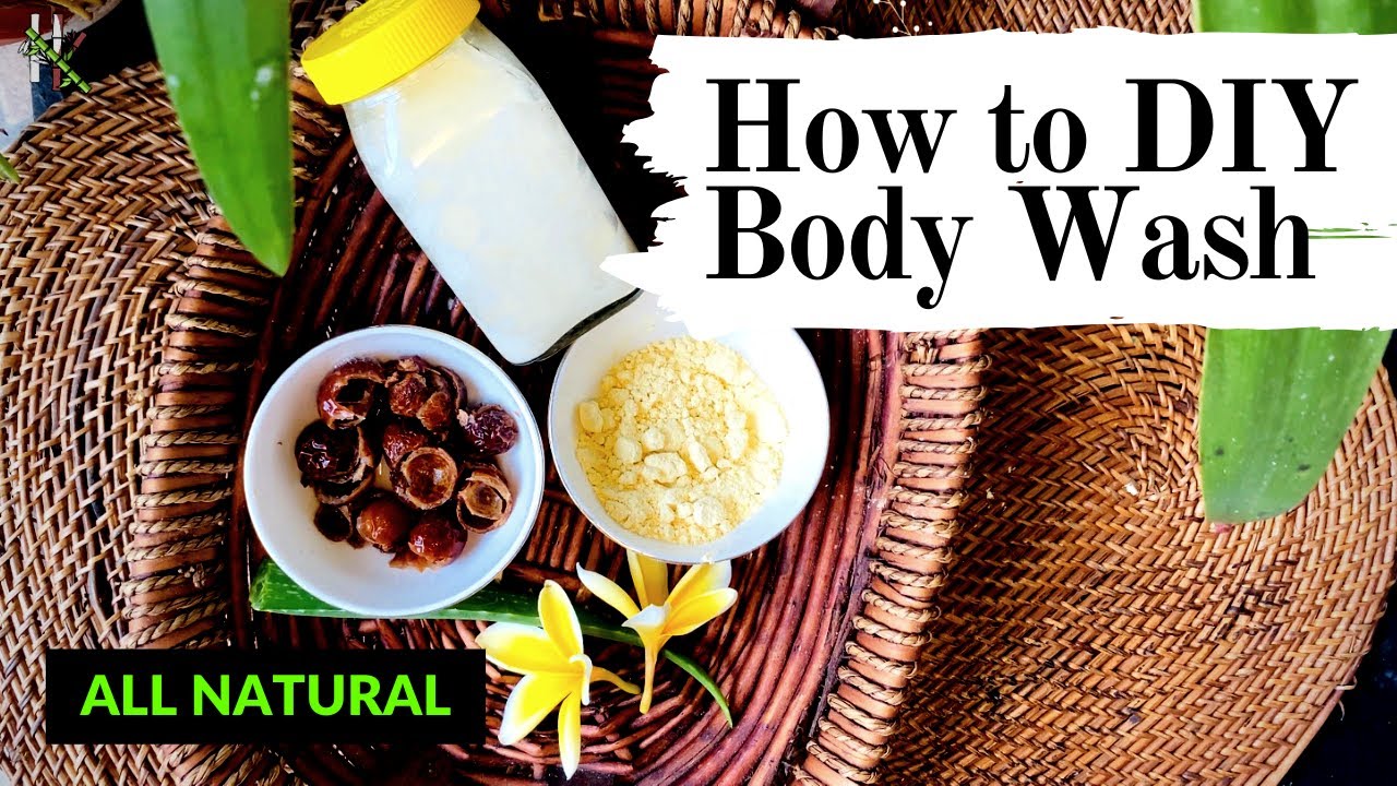 DIY All Natural Body Wash | Coconut Body Wash | How to make Vegan Bath Liquid