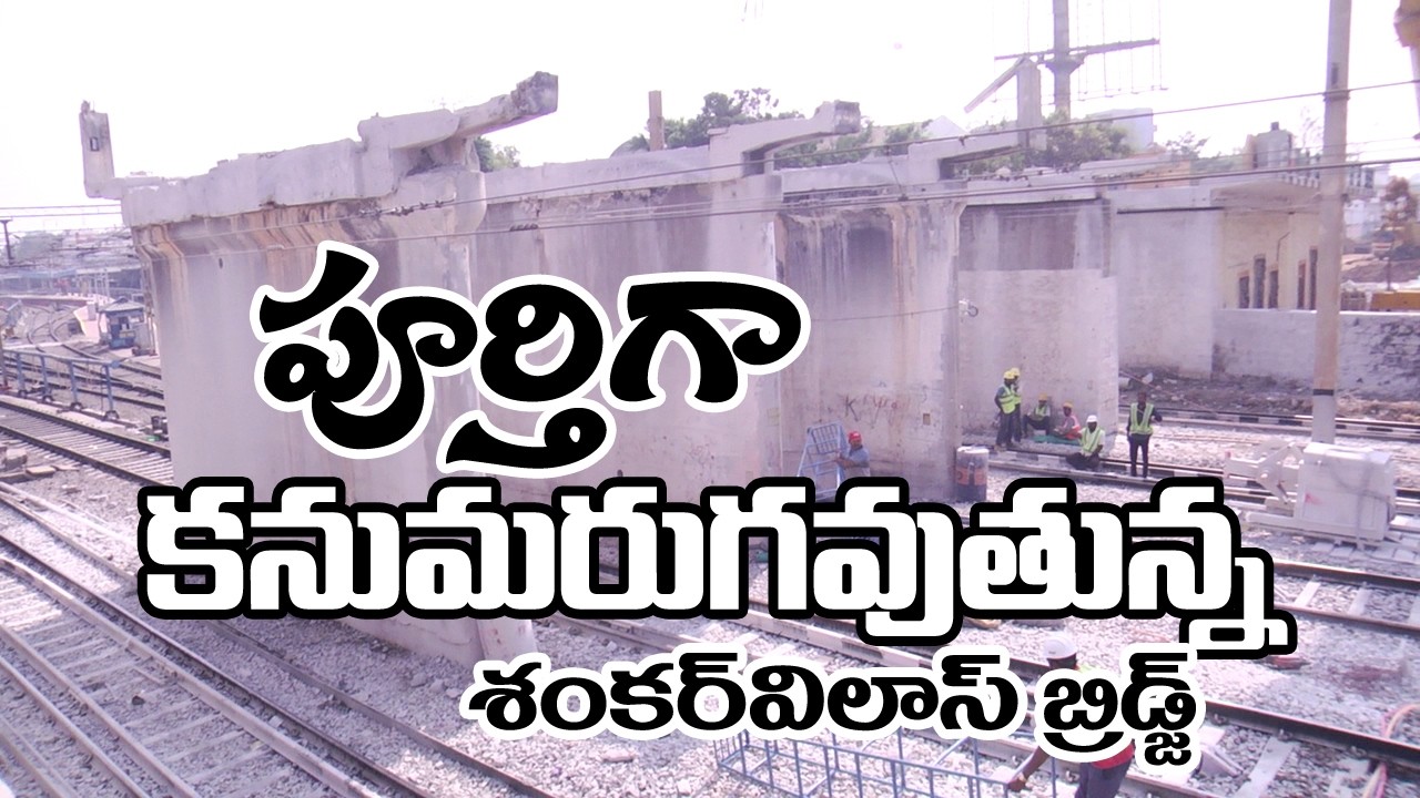 పూర్తిగా కనుమరుగవుతున్న బ్రిడ్జి . . .