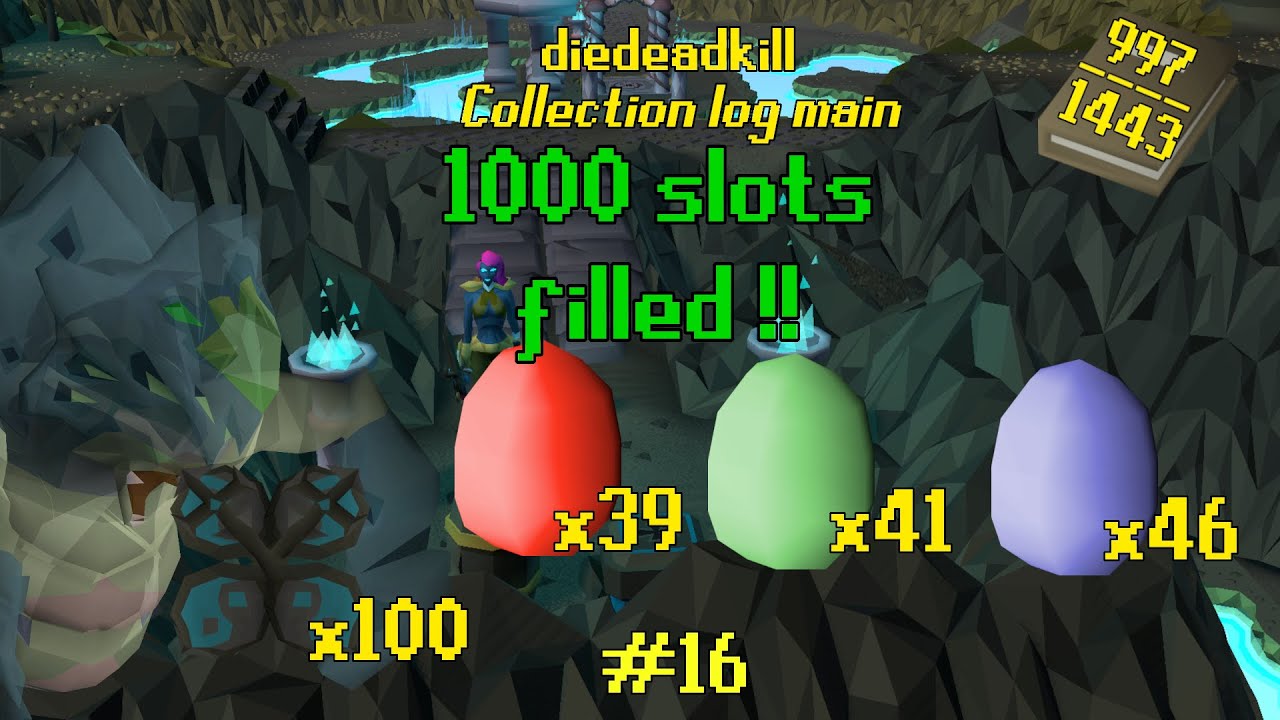 1000 Log slots filled!! #16 Collection log main